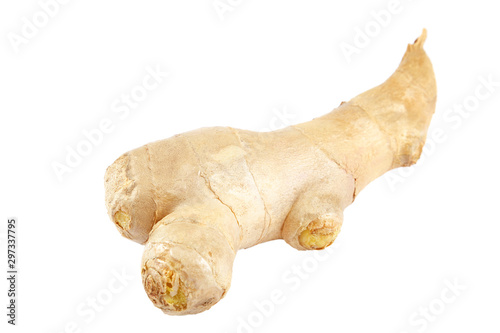 Ginger root isolated on a white background