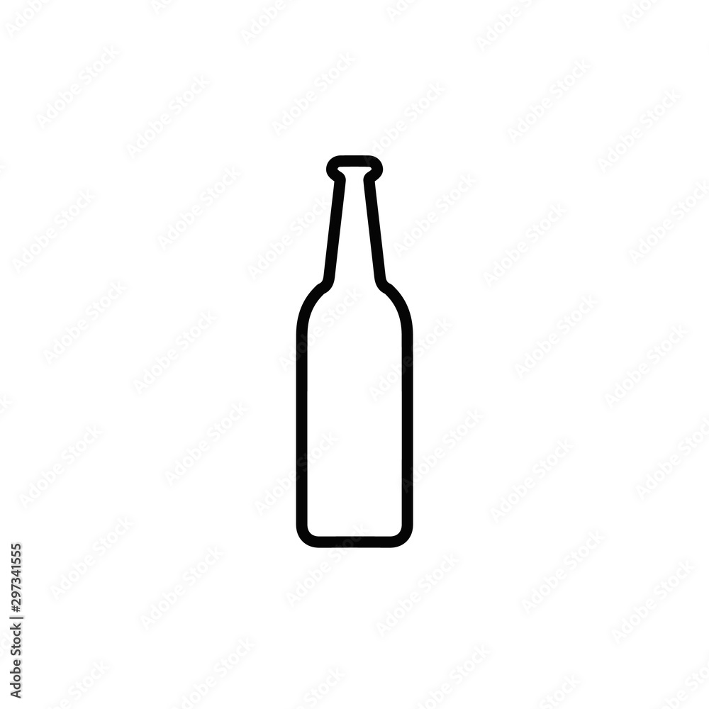 beer bottle icon. vector flat icon beer bottle icon. vector flat icon