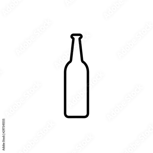 beer bottle icon. vector flat icon