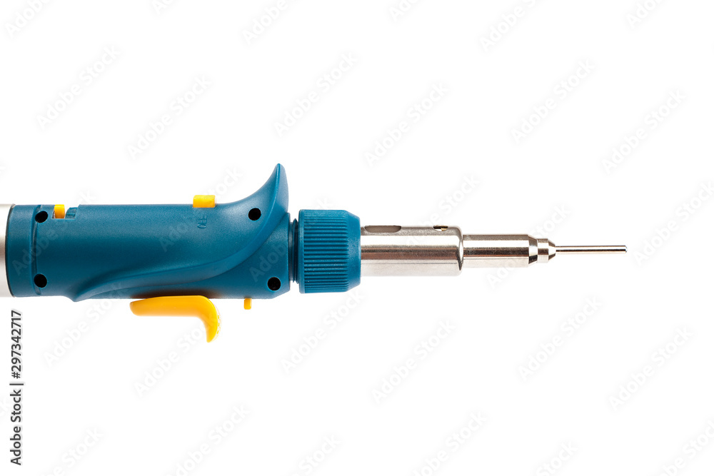 Autonomous gas soldering iron on a white background Autonomous gas soldering iron on a white background
