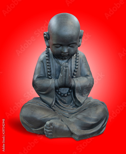 Little Buddha isolated from white background - image