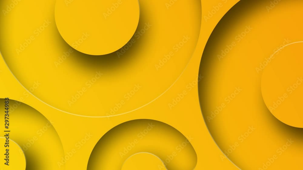 Modern abstract circle animation background. 3D Rendering