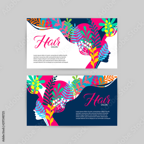 beauty salon template card