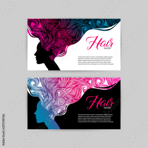 beauty salon template card