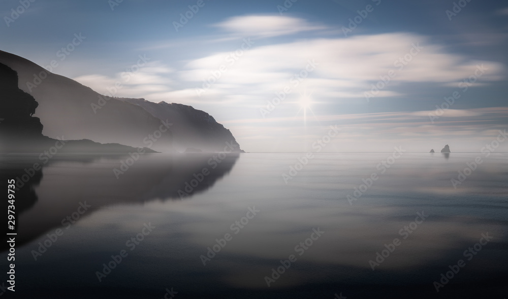 Mirror Reflection, Headland Layers, Perran Sands, Cornwall