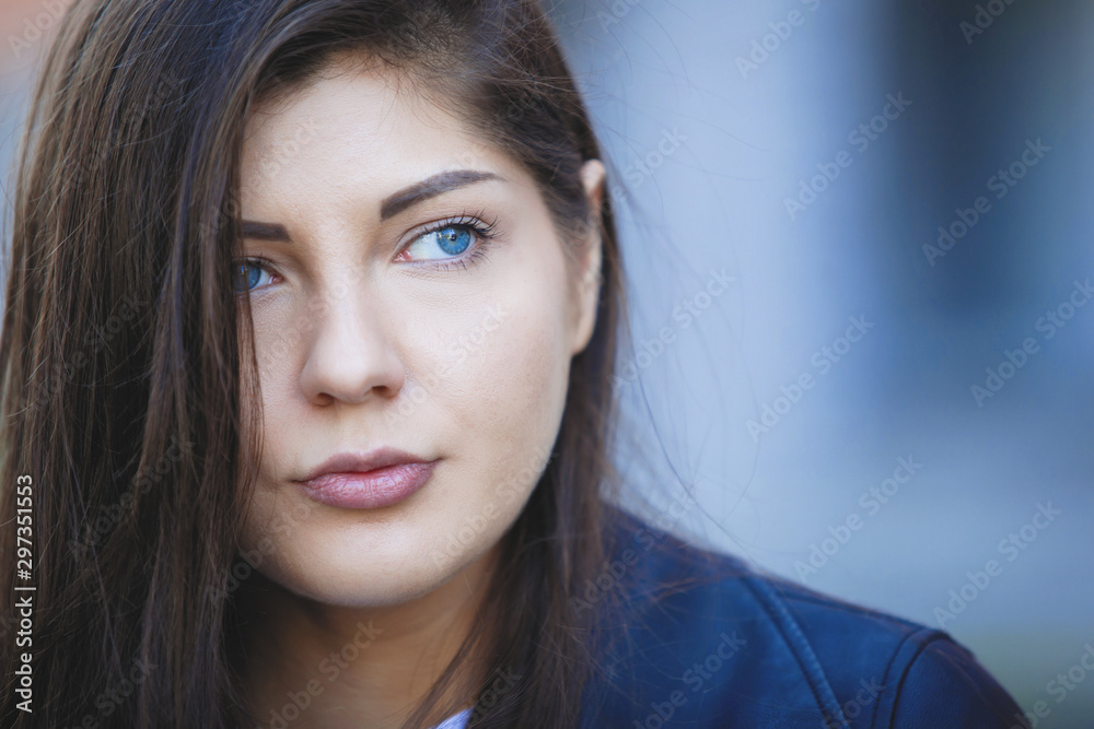 Portrait of young beautiful woman. Portrait of young beautiful woman.