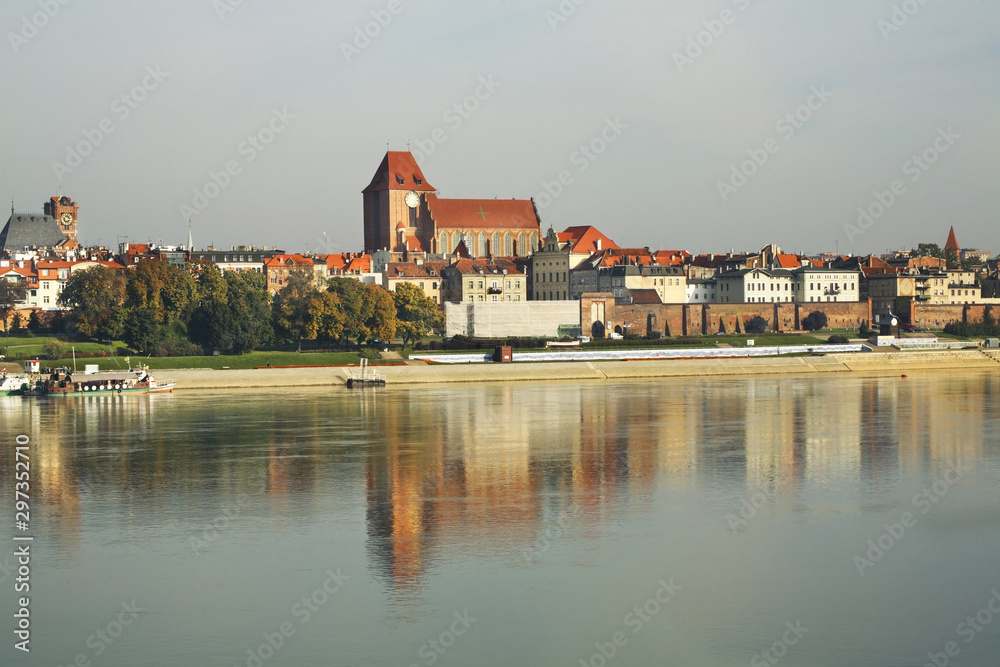 Panoramic view of Torun.  Poland