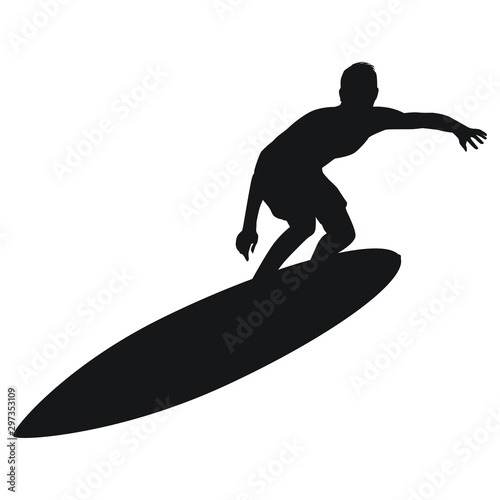 Surfing Silhouette