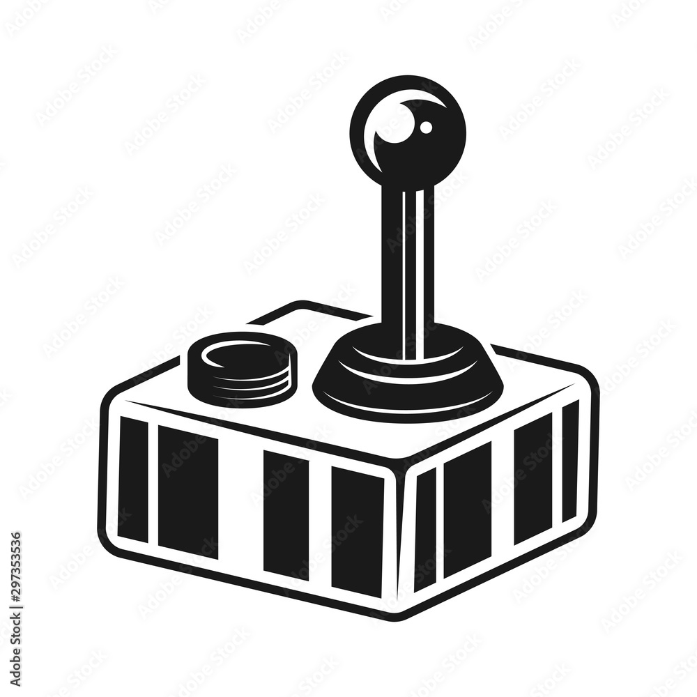 Joystick for retro console vector illustration Joystick for retro console vector illustration