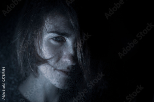 portrait of a depressed woman