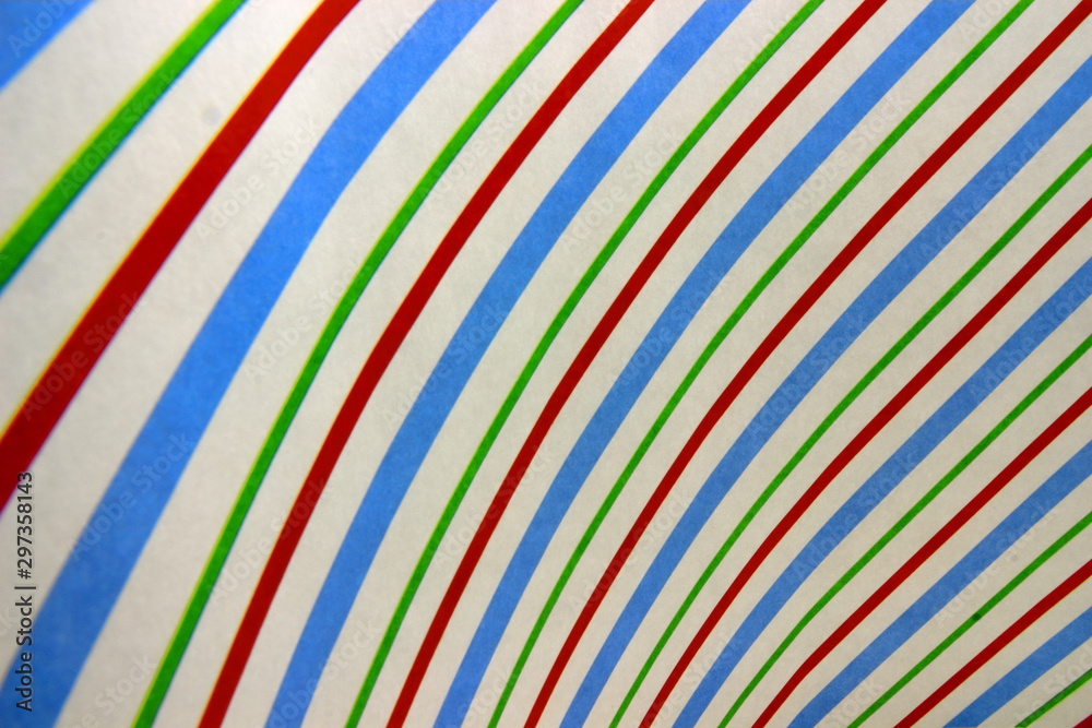 A color abstract image of curved lines of wallpaper.