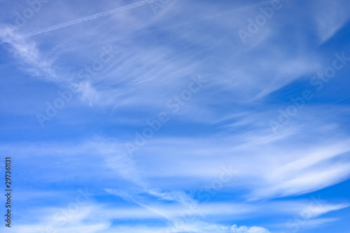 bright blue sky with cloud