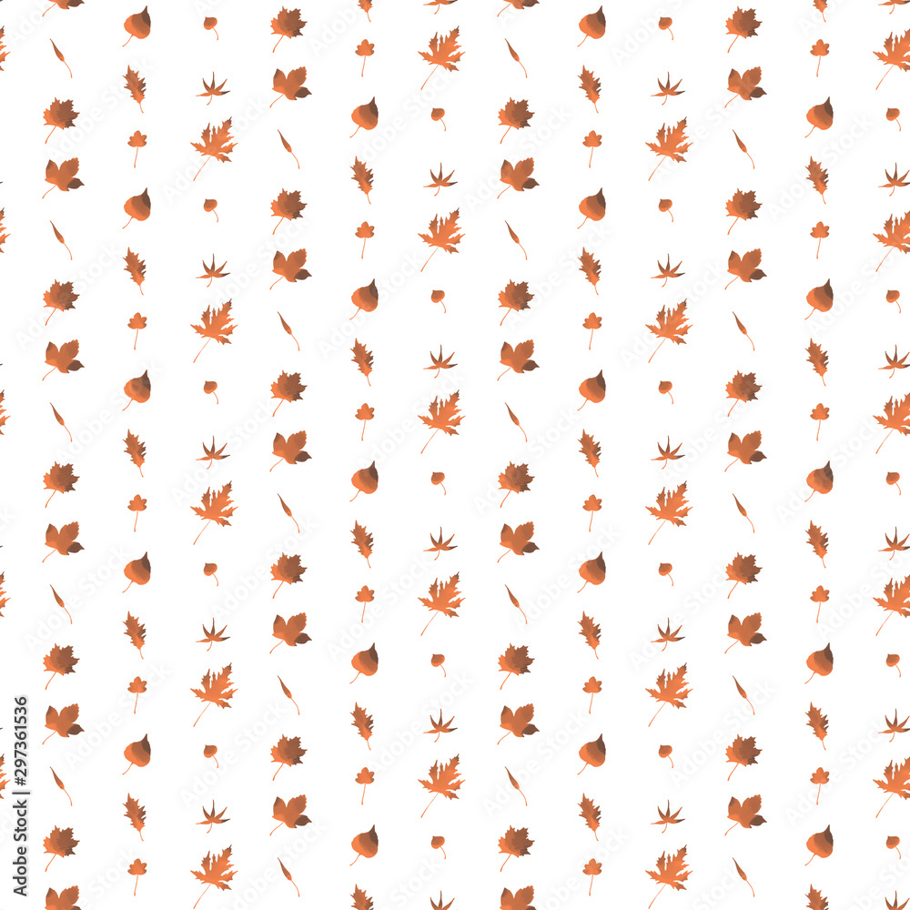 Orange Leaf Pattern Orange Leaf Pattern