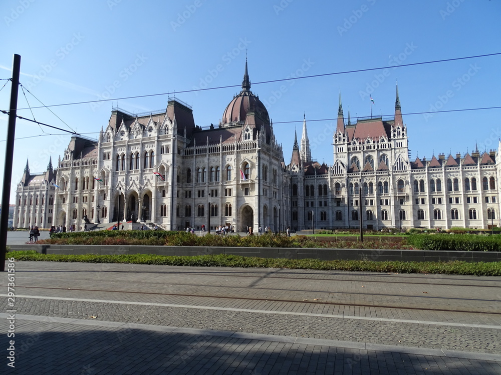 Naklejka premium houses of parliament in Budapest