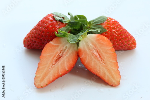 strawberries on a plate