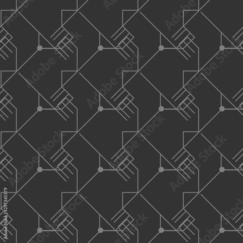 Seamless abstract geometric background or pattern for web sites and covers or fabrics, clothing, etc. Vector.