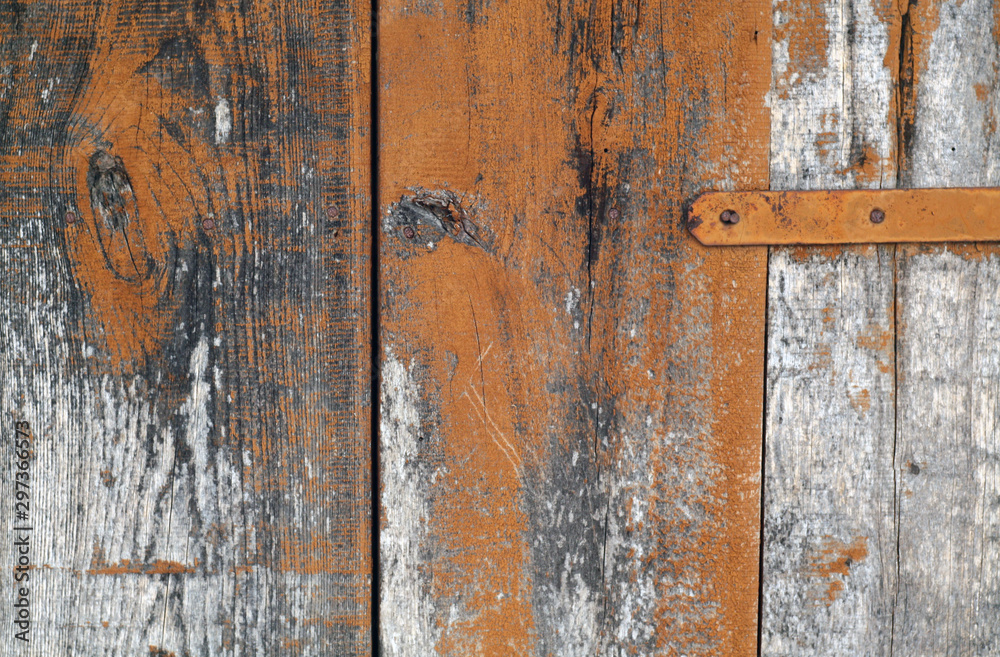 Grungy wooden planks background.