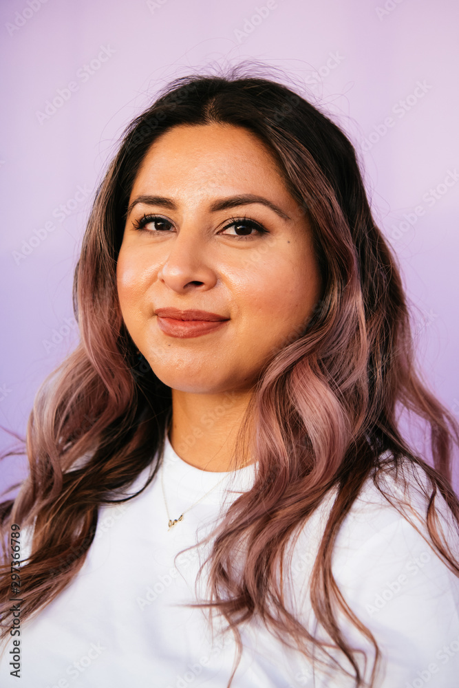 Portrait of young Latina woman in studio environment Portrait of young Latina woman in studio environment