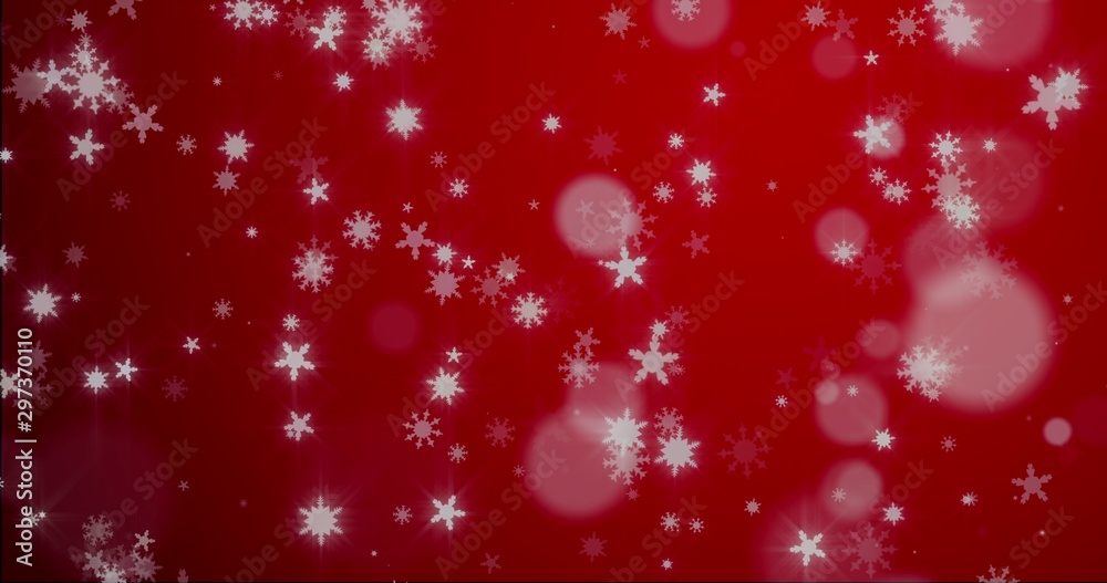 Christmas blue background with snowflakes - falling snow Christmas blue background with snowflakes - falling snow