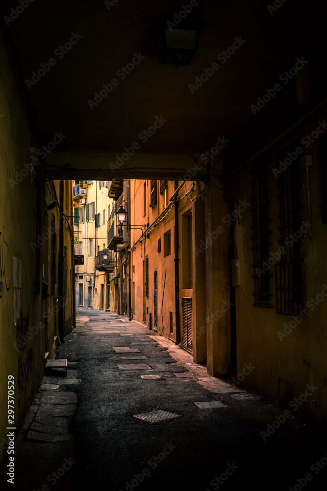 The old part of town, alleyway