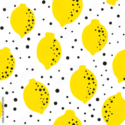 Lemon seamless pattern