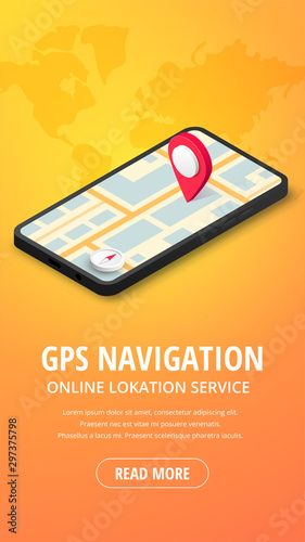 GPS Navigation vertical banner
