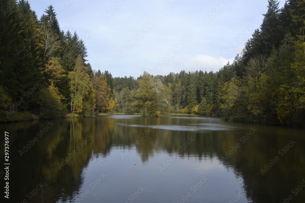 lakes is autumn Afternoon