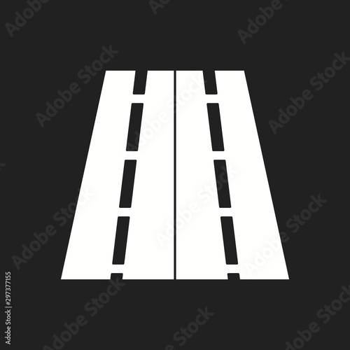Beautiful Highway Vector Glyph icon