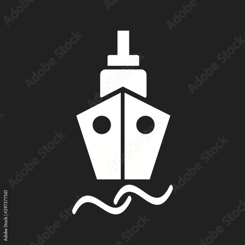 Beautiful Ship Vector Glyph Icon