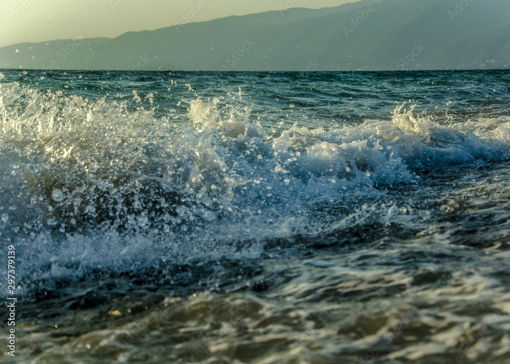 Fototapeta premium waves on beach