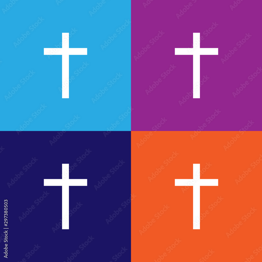 Christianity Latin cross sign icon. Element of religion sign icon for mobile concept and web apps. Detailed Christianity Latin cross icon can be used for web and mobile