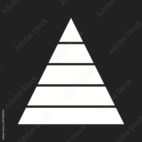 Beautiful Triangle Vector Glyph icon