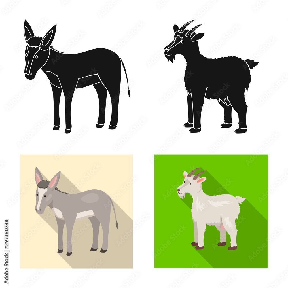 Vector design of breeding and kitchen logo. Collection of breeding and organic stock vector illustration.