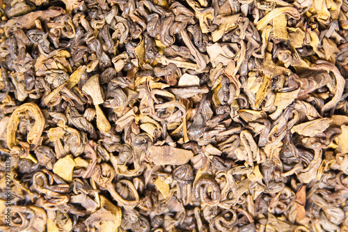 Premium leaf tea dried twisted chineese green tea for health care