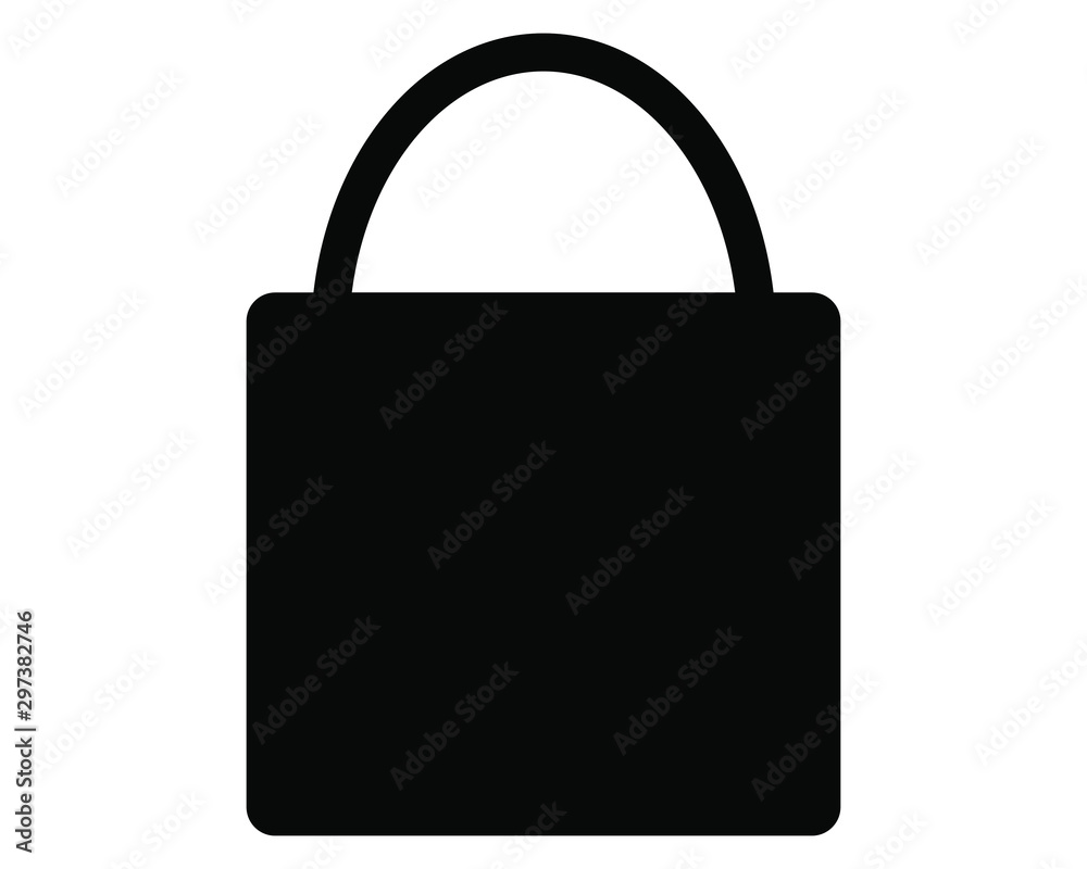 vector simple icon, padlock shaped vector simple icon, padlock shaped