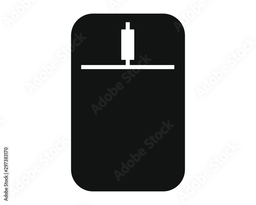 Simple icon vector, with computer mouse shape