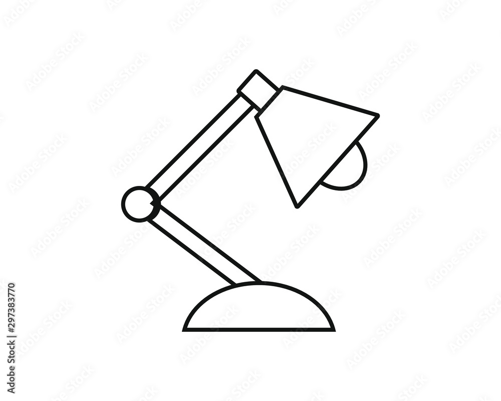 Simple icon vector, with flexo lamp shape Simple icon vector, with flexo lamp shape