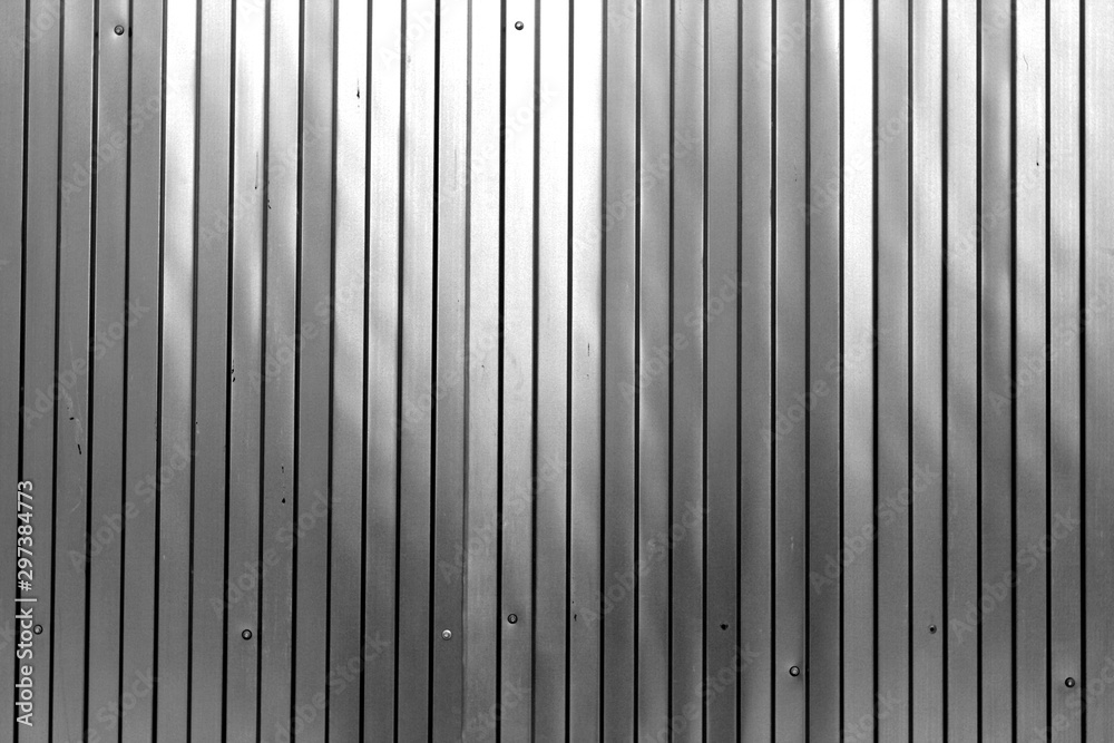 Metal list wall texture of fence in black and white. Metal list wall texture of fence in black and white.