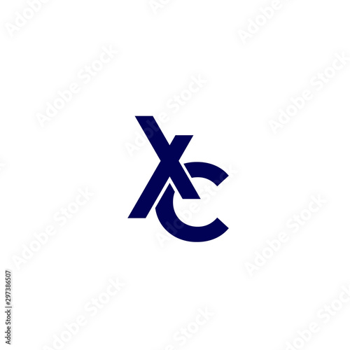 XC monogram vector logo on white