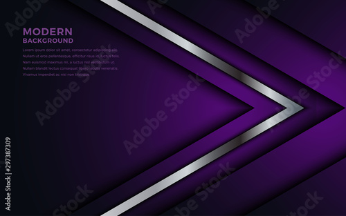 Luxurious purple and silver overlap layer background