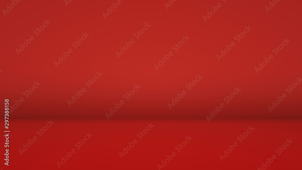 Abstract red color empty room studio background wide screen for presentation Abstract red color empty room studio background wide screen for presentation