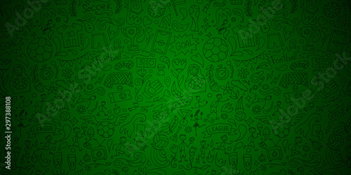 Soccer tournament, football league team international championship. Seamless pattern for your design