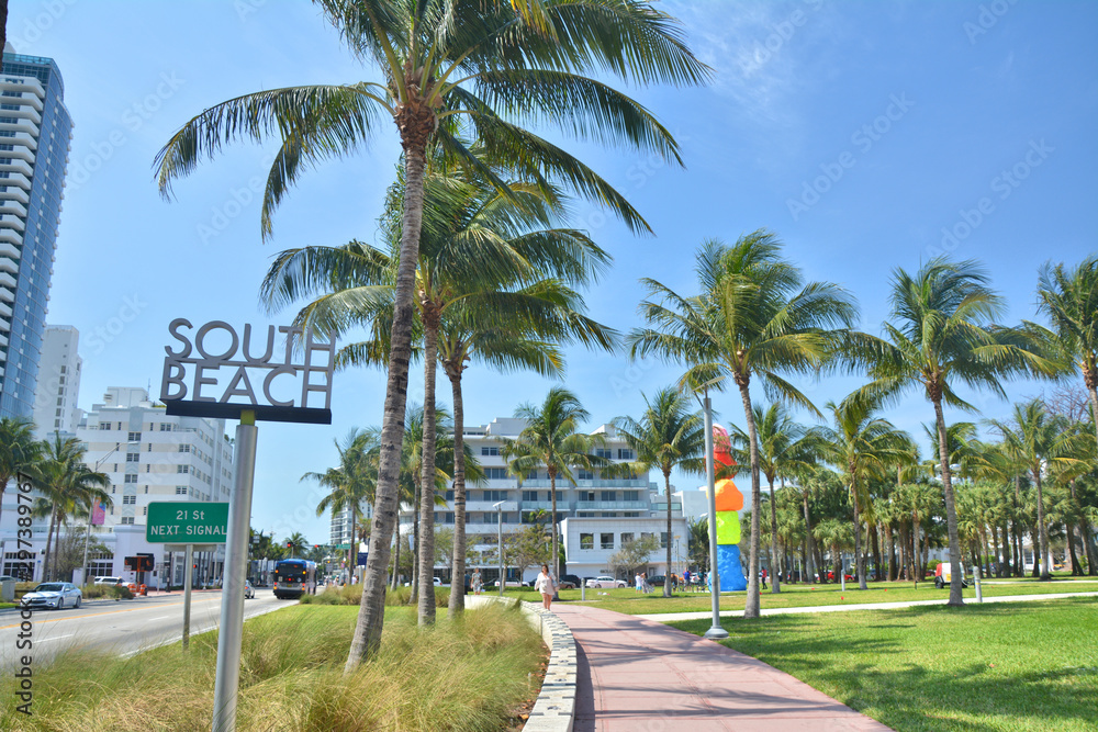 Fotografie South Beach in Miami Beach