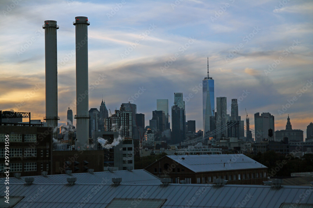 The freedom tower and the chimney