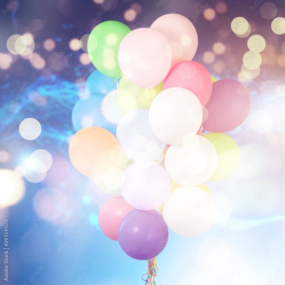 Bunch of colorful balloons on background Bunch of colorful balloons on background