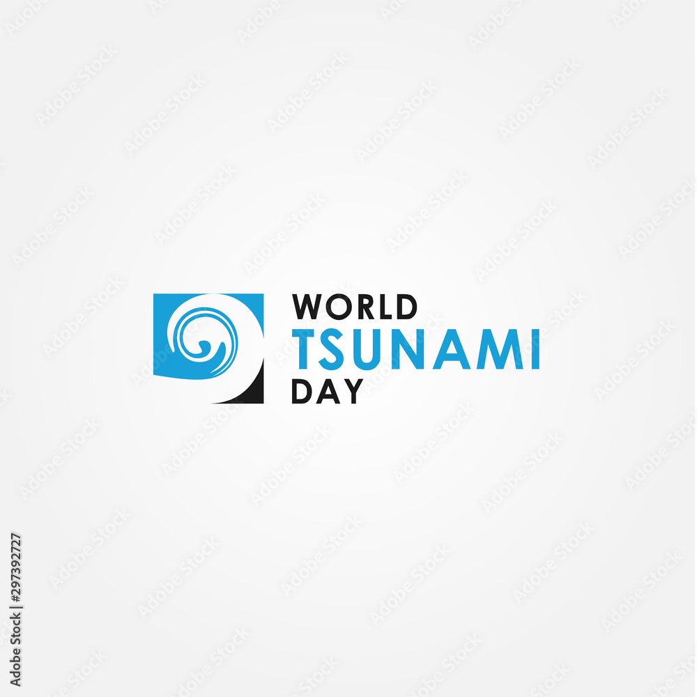 World Tsunami Day Vector Design Template