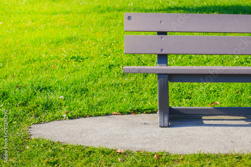 Wallpaper Mural Public Chair On The Lawn In Scenic Meadow And Garden Torontodigital.ca