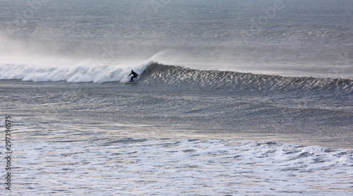 Photography Winter surfing off the North Devon coast UK
