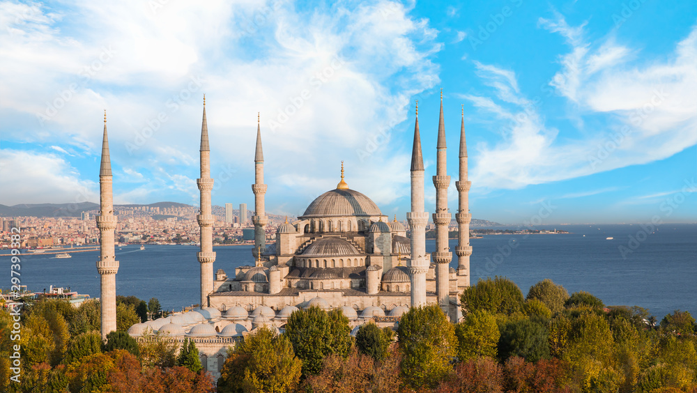 Fototapeta premium Meczet Sultanahmet (Błękitny Meczet) - Stambuł, Turcja