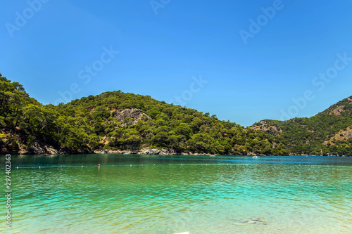 Panoramic island view on amazing bay Ionian Sea © Emoji Smileys People